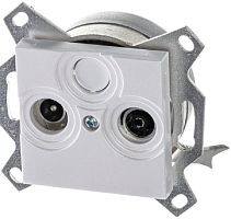 Розетка TV+R Оконечная без рамки ABB EPJ Levit 1-м. жемчуг картинка